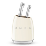 Ceppo con coltelli Smeg KBSF02CR 50 STYLE Panna