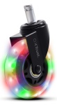 TRUST - Ricambio originale Trust 25803 GXT 701 Chair Wheels Led Gel RGB Clear