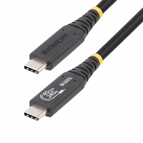Cavo USB C Startech.Com 50C 40G USB4 CABLE 240W certificato USB IF Bla