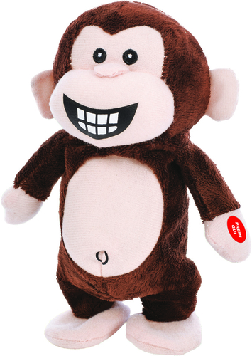 Peluche De.Car 2 28280 RIPETIX Scimmietta Ripetella Marrone e Bianco