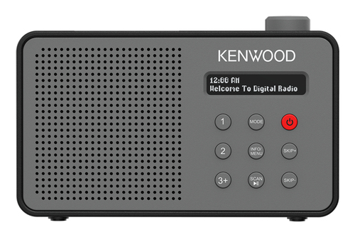 Radio Kenwood CR M25DAB H DAB+ Automatic Safety Alert Gray e Black