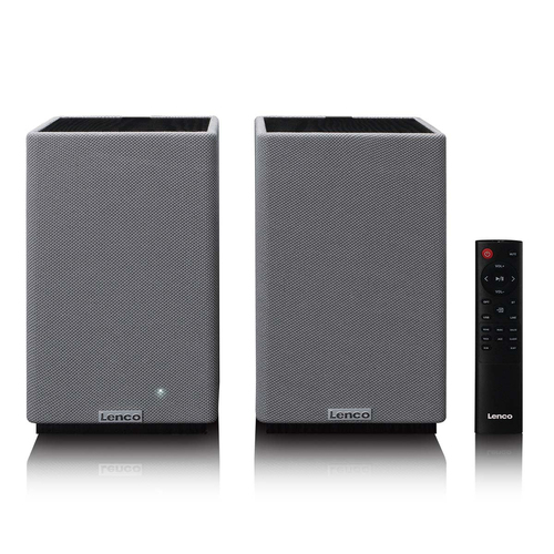 Coppia casse attive Lenco SPB 240BKGY 2.0 Grey e Black