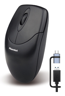 Mouse Hamlet XMICEU2 CX USB Black