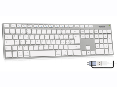 Tastiera computer Hamlet XKKITA MCX Mac Board Silver