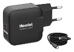 HAMLET - Caricabatterie Hamlet XPDG 65WC20 65W GaN Black