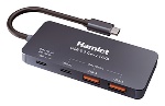 HAMLET - Hub USB Hamlet XHUB 432C 10G Y 3.2 Black
