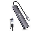 HAMLET - Hub USB Hamlet XHUB 07A3CX 3.0 Gray