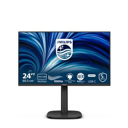 Monitor Philips 24B2N3200D 00 SERIE 3000 Pivot Black