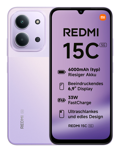 Smartphone Xiaomi 69777 REDMI 15C Dusk purple