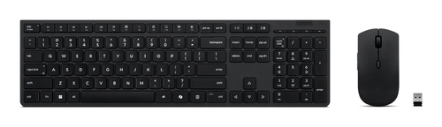 Tastiera e mouse Lenovo 4X31R64334 PROFESSIONAL Rechargeable Black