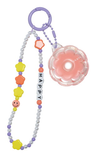 Happy charms braccialetto  happy moschettone lilla + lip gloss sugar p