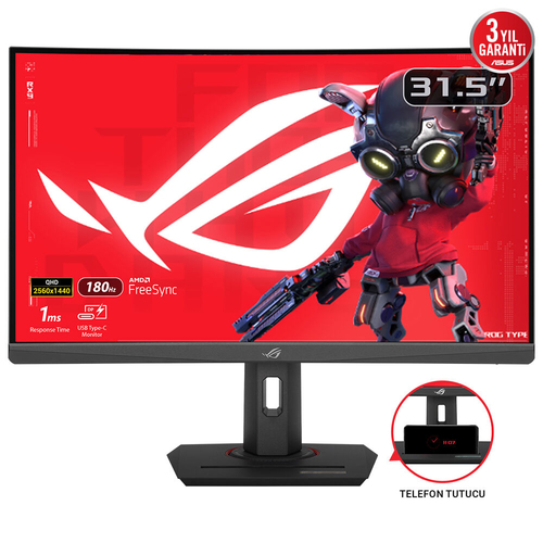Monitor Asus 90LM0AC0 B01970 ROG STRIX XG32WCS Curvo Black