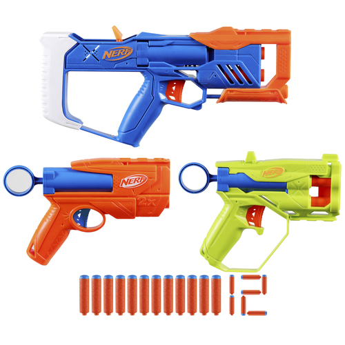 Pistola blaster Hasbro F9840EU4 NERF NSeries Triple Action Pack 12cp
