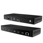 i tec - HUB i tec TB4TRIPLEDOCKPDIT Triple Display Docking Station Black