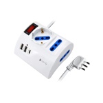 Techly - Multipresa tavolo Techly IUPS-PCP-3DESK-USBC 10/16A Bianco