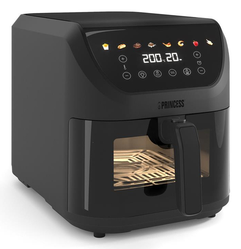Friggitrice ad aria Princess 01 182476 01 001 AEROFRYER SlimFry Black
