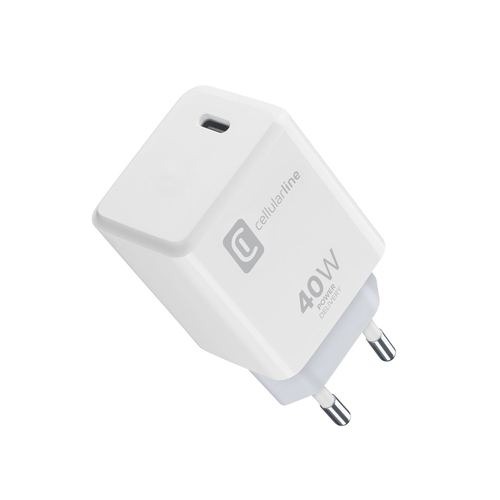 Caricabatterie Cellular Line ACHIPHUSBCPD40WW WALL CHARGER 40W White