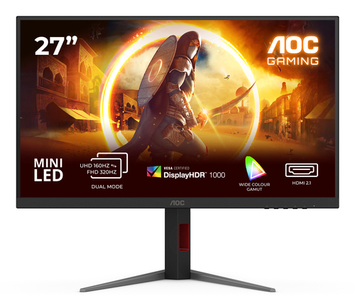 Monitor Aoc U27G4XM Black e Red