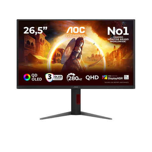 Monitor Aoc Q27G4ZD Black e Red