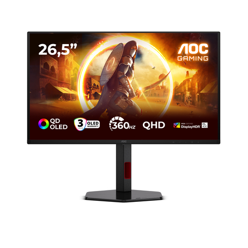 Monitor Aoc Q27G4SDR Black e Red