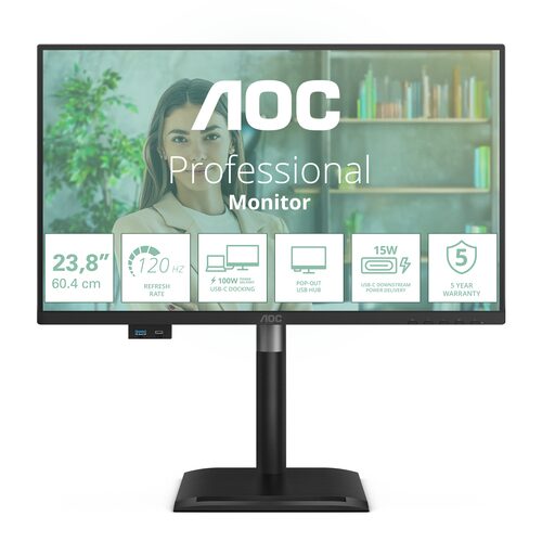 Monitor Aoc 24P4CV PROFESSIONAL Black
