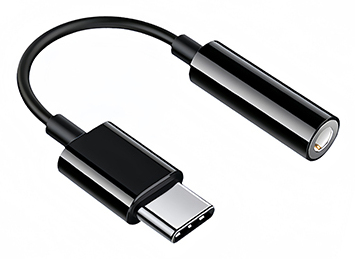 Adattatore audio Hamlet HHEADA DC USB C a Mini  Jack 3,5mm Black