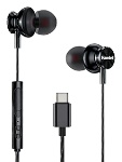 HAMLET - Auricolari microfono filo Hamlet HHEADM IEC USB C Black