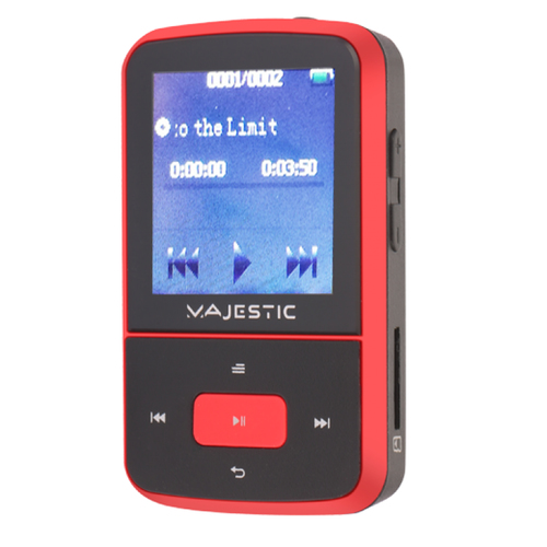 Lettore multimediale Majestic 123284 RD BT 3284R MP3 Black e Red