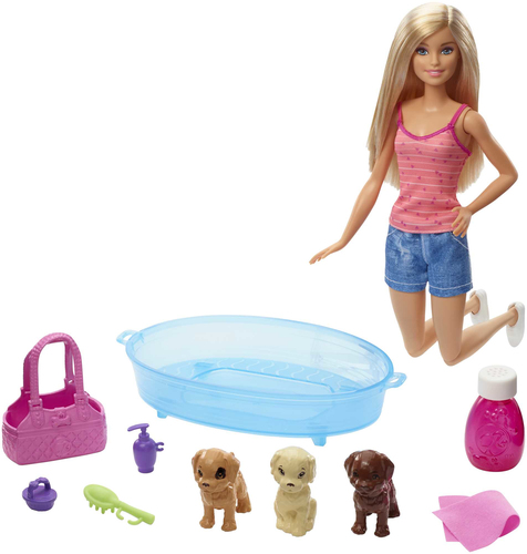 Personaggio Mattel GDJ37 BARBIE con cuccioli