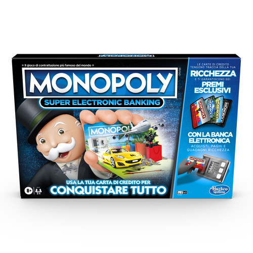 Gioco Hasbro E8978 MONOPOLY Super electronic bankin