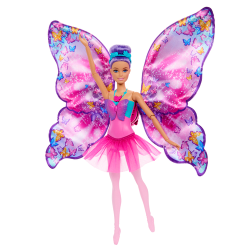 Bambola Mattel HXJ10 BARBIE Ballerina Ali di Farfalla