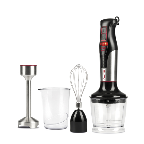 Frullatore immersione Girmi MX3900 3in1 Inox e Black