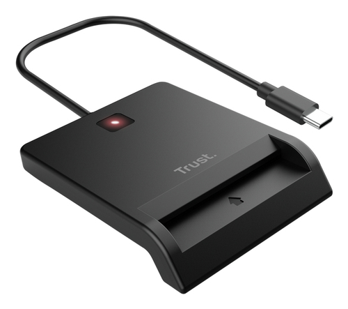 Lettore smart card Trust 26253 PRIMO USB C e USB A Black