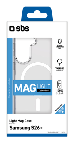 Cover Sbs TELIGMAGSAS26PT GALAXY AI S26+ LIGHT MAG CASE Clear