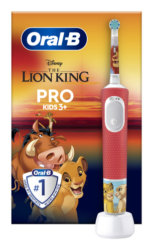 Spazzolino elettrico Oral B VITALITY PRO Kids Re Leone Red e White