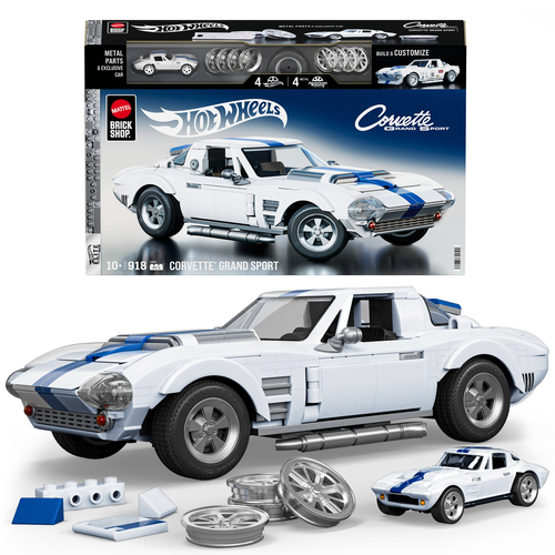 Costruzioni Mattel JGR31 BRICK SHOP HOT WHEELS ELITE Corvette Grand Sp