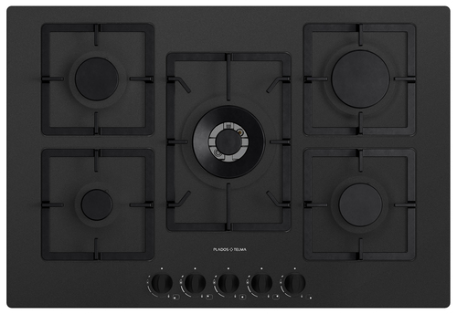 Piano cottura gas Telma FLAT75 26 Black