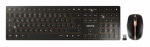 Cherry - Tastiera e mouse Cherry JD 9100IT 2 DW 9100 SLIM Black e Gold