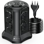 Techly - Presa filtrata Techly 620553 IUPS PCP TOWER02 Black