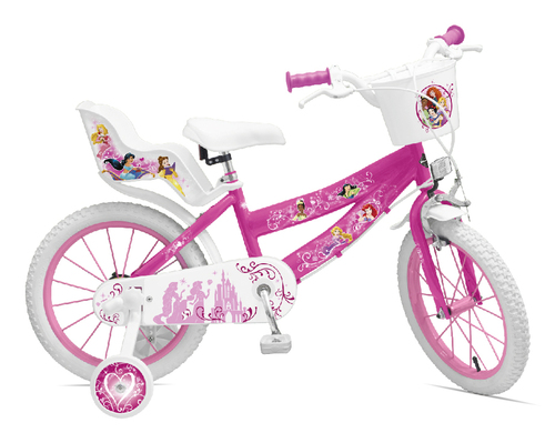 Bicicletta Mandelli 120145105 DISNEY SPORT ONE con rotelle Fucsia e Bi