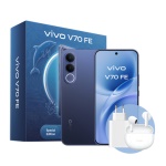 Vivo - Smartphone Vivo 5673123 V70 FE Bundle Air3 Ocean blue
