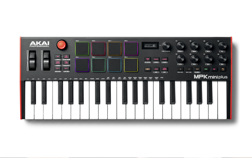 Tastiera controller Akai Professional MPK Mini Plus Black e Red