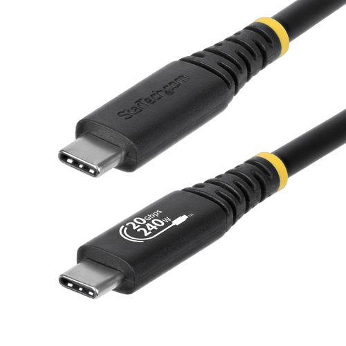 Cavo USB C Startech.Com CC2M20GUSB4TP 240W USB4 Black