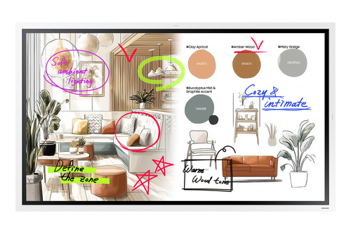 Display professionale Samsung LH55WMFWBGCXEN WMFX SERIES Flip 5 White