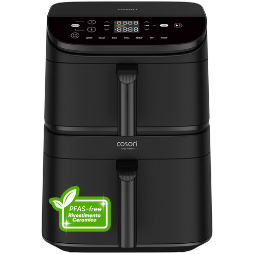 Friggitrice ad aria Cosori CAF DC121 AEUR Turbo Tower Black
