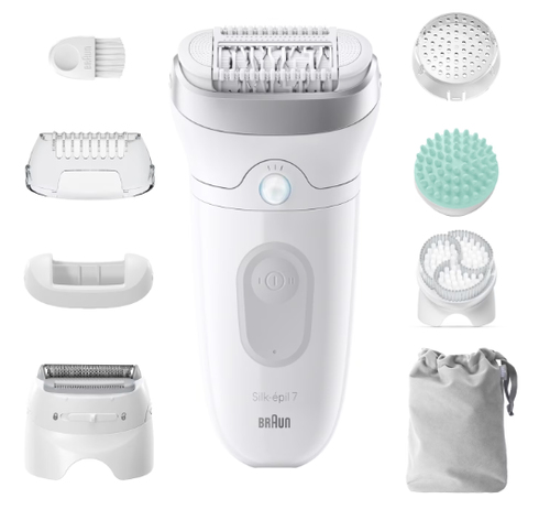 Epilatore Braun SE7 081 SILK EPIL 7 Skin Spa White e Silver