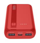CELLULAR LINE - Power bank Cellular Line PBENTRYCOL10000R ESSENTIAL Red