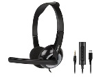 HAMLET - Cuffie microfono filo Hamlet HHEADMUS CJ Smart Headset Black