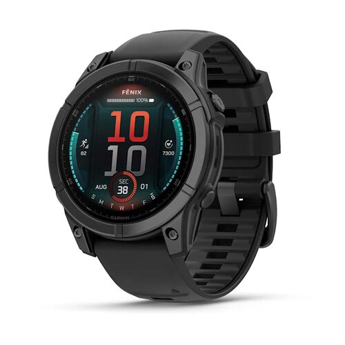 Smartwatch Garmin 010 03025 01 FENIX E Slate Gray Steel e Black