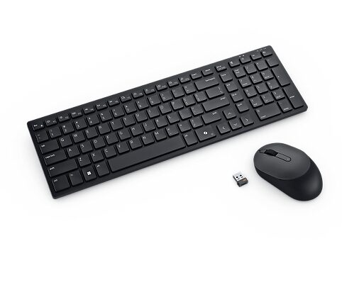 Tastiera e mouse Dell KM555 BLK ITA PRO Compact Silent Black